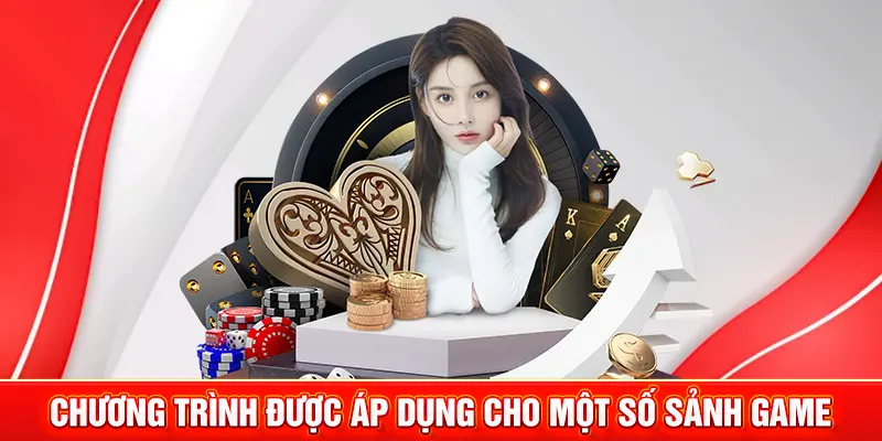 Chương trình được áp dụng cho một số sảnh game